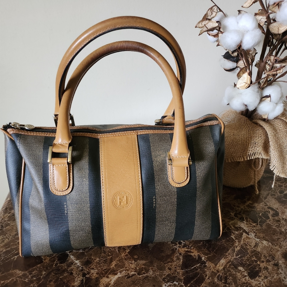 EUC Fendi  Vintage Boston Bag Meduim
